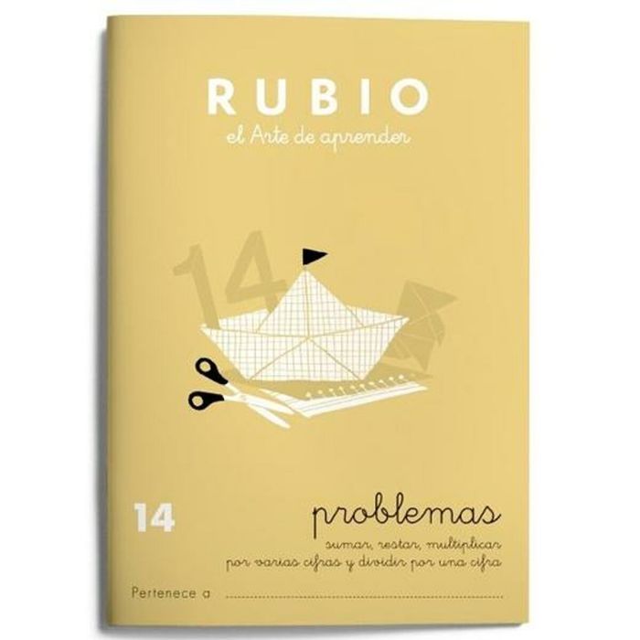Cuaderno de matemáticas Rubio Nº 14 A5 Español 20 Hojas (10 Unidades) 1