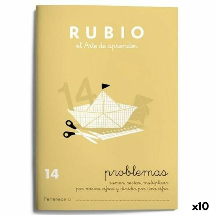Cuaderno de matemáticas Rubio Nº 14 A5 Español 20 Hojas (10 Unidades)