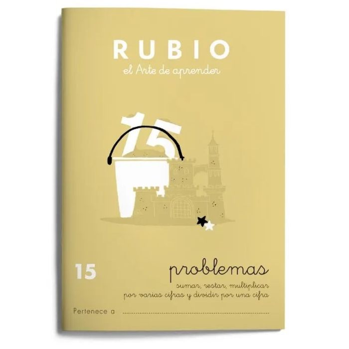 Cuaderno de matemáticas Rubio Nº15 A5 Español 20 Hojas (10 Unidades) 1