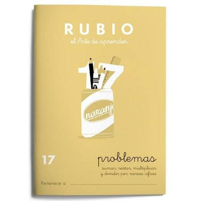Cuaderno de matemáticas Rubio Nº 17 A5 Español 20 Hojas (10 Unidades) 1