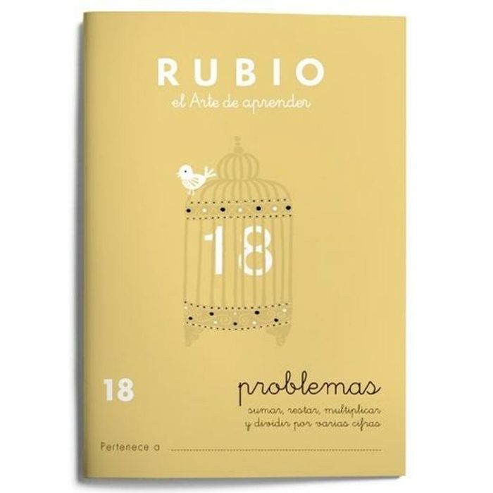 Cuaderno de matemáticas Rubio Nº 18 A5 Español 20 Hojas (10 Unidades) 1