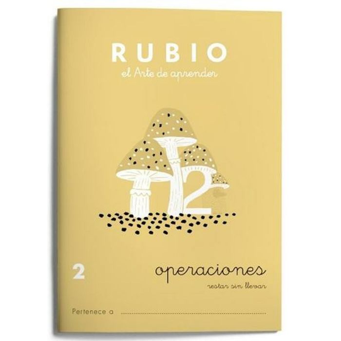 Cuaderno de matemáticas Rubio Nº2 Español 20 Hojas 10 Unidades 1