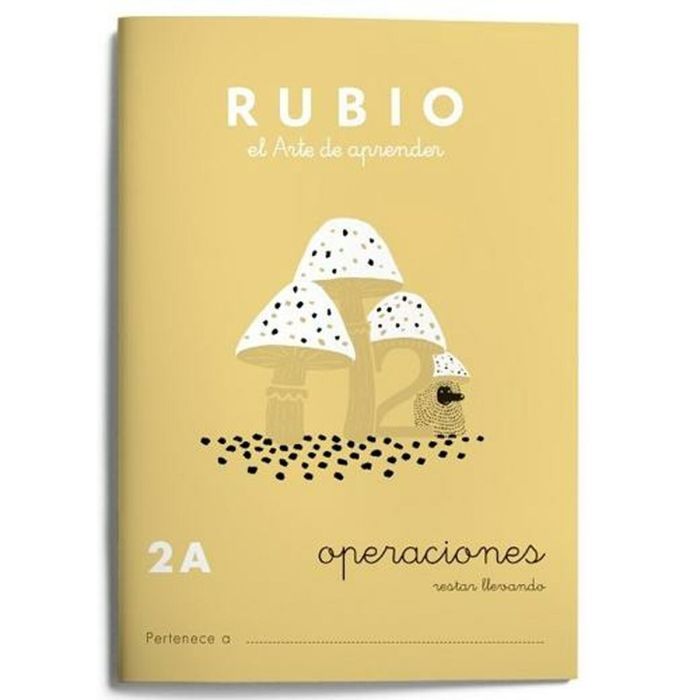 Cuaderno de matemáticas Rubio Nº2A Español 20 Hojas 10 Unidades 1