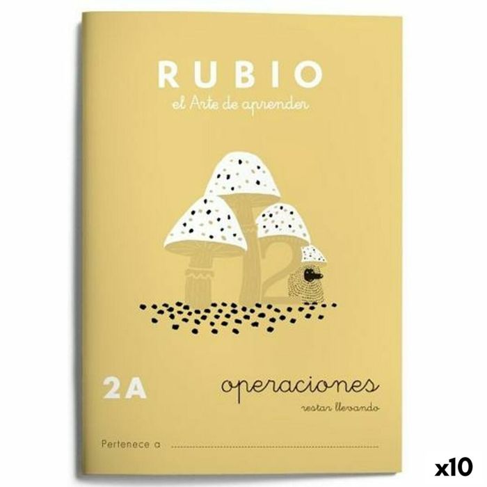 Cuaderno de matemáticas Rubio Nº2A A5 Español 20 Hojas (10 Unidades)
