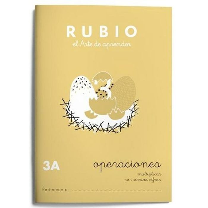Cuaderno de matemáticas Rubio Nº 3A A5 Español 20 Hojas (10 Unidades) 1