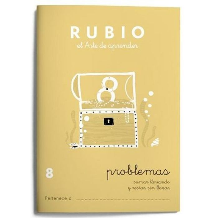 Cuaderno de matemáticas Rubio Nº 8 A5 Español 20 Hojas (10 Unidades) 1