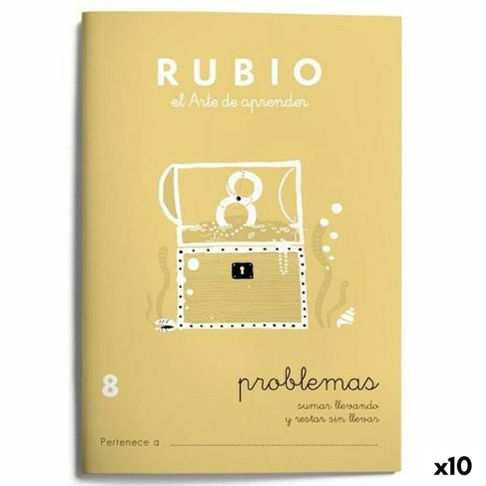 Cuaderno de matemáticas Rubio Nº 8 A5 Español 20 Hojas (10 Unidades)