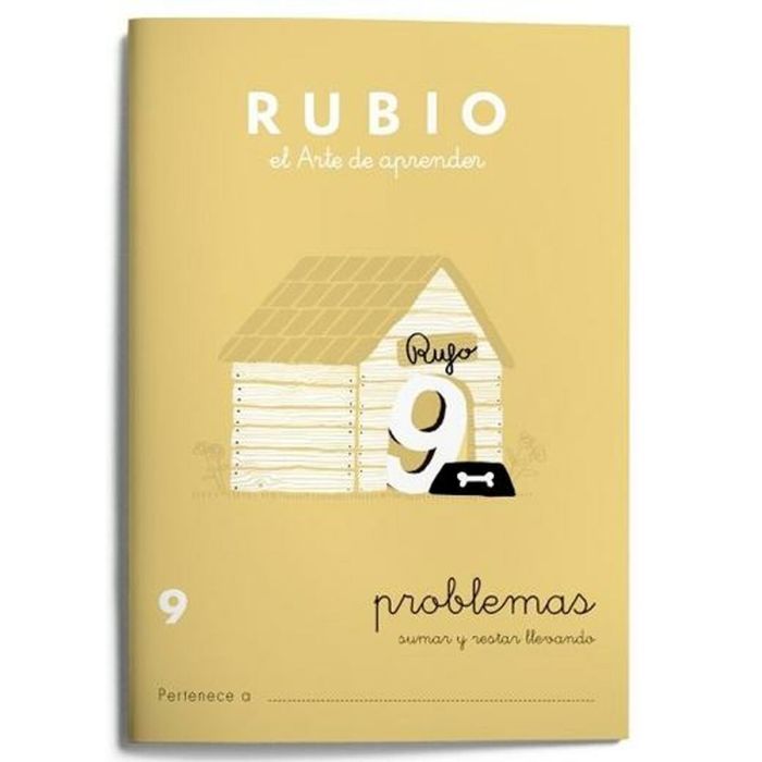 Cuaderno de matemáticas Rubio Nº9 Español 20 Hojas 10 Unidades 1