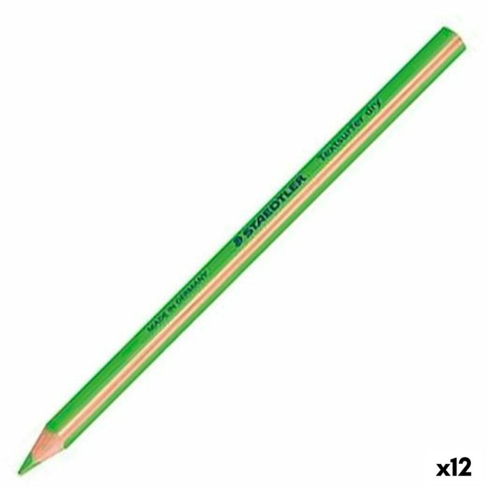 Lapices Fluorescente Staedtler Triangular Top Star Verde Caja De 12 Unidades