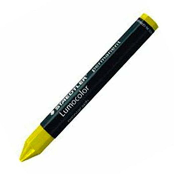 Ceras de colores Staedtler Lumocolor Permanente Amarillo (12 Unidades) 1