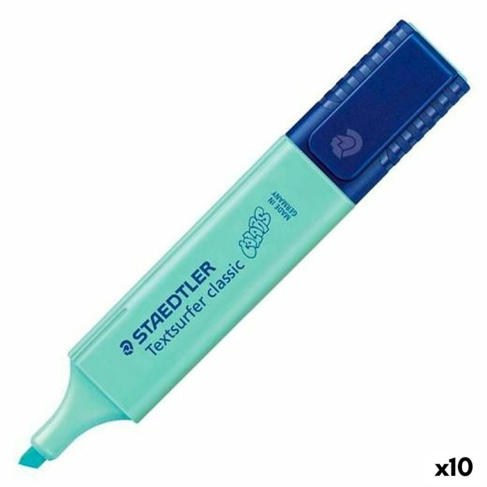 Marcador Fluorescente Staedtler Textsurfer Classic Azul Pastel (10 Unidades)