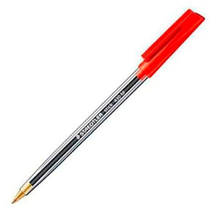 Bolígrafo Staedtler Stick 430 Rojo (50 Unidades) 1