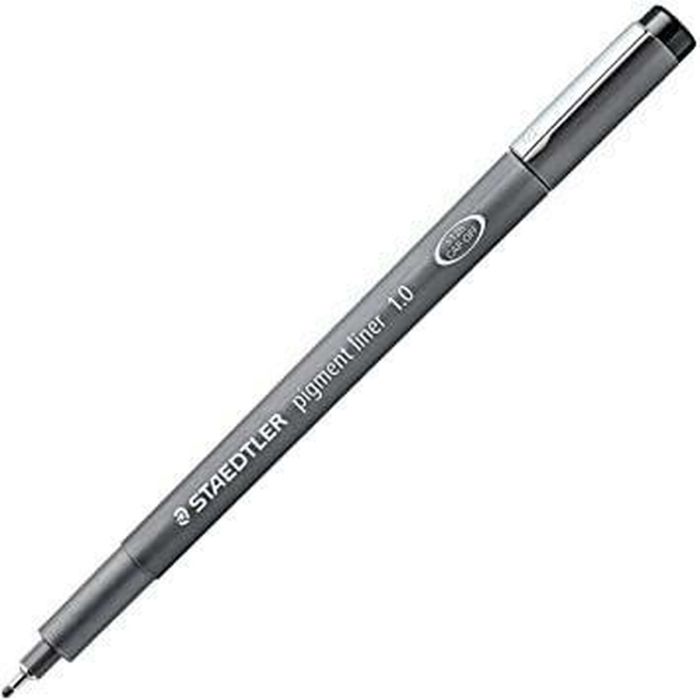 Rotuladores Staedtler Pigment Line Negro (10 Unidades) 1