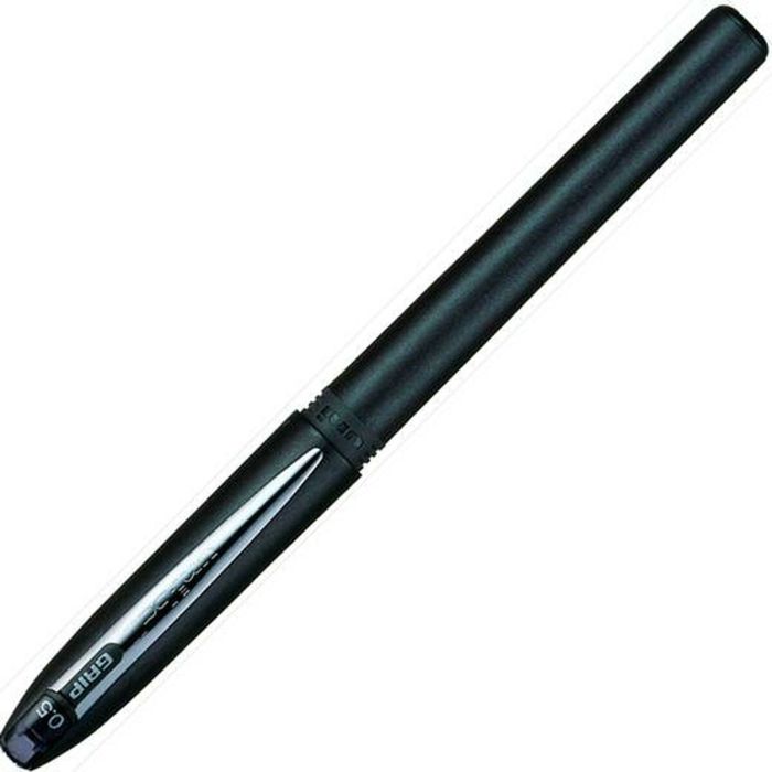 Bolígrafo Roller Uni-Ball Grip Micro UB-245 Negro 0,5 mm (12 Unidades) 1
