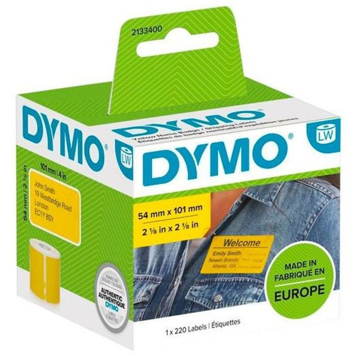 Etiquetas para Impresora Dymo Label Writer Amarillo 220 Piezas 54 x 7 mm (6 Unidades) 1