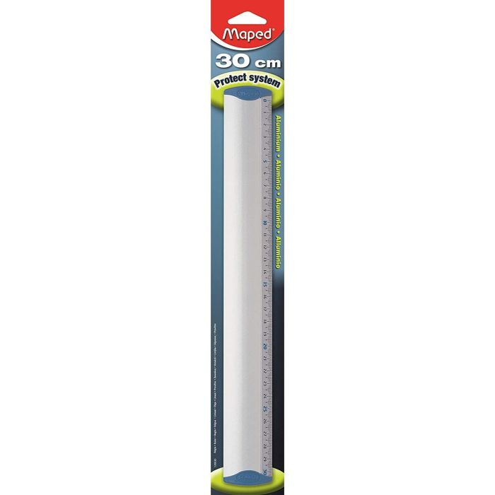 Regla Maped Gris Aluminio 30 cm (10 Unidades) 1 Regla Maped Gris Aluminio 30 cm (10 Unidades) 1