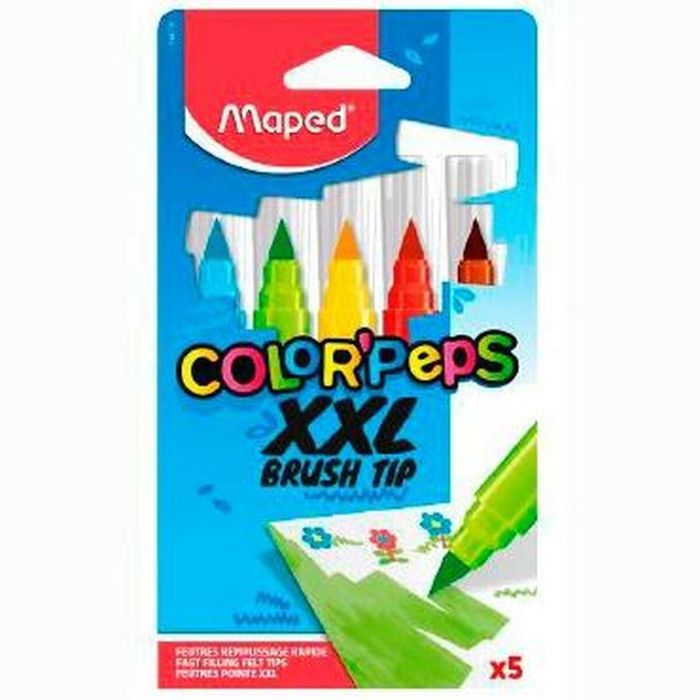 Rotuladores Maped Color' Peps Jumbo XXL Multicolor 5 Piezas (6 Piezas) 1