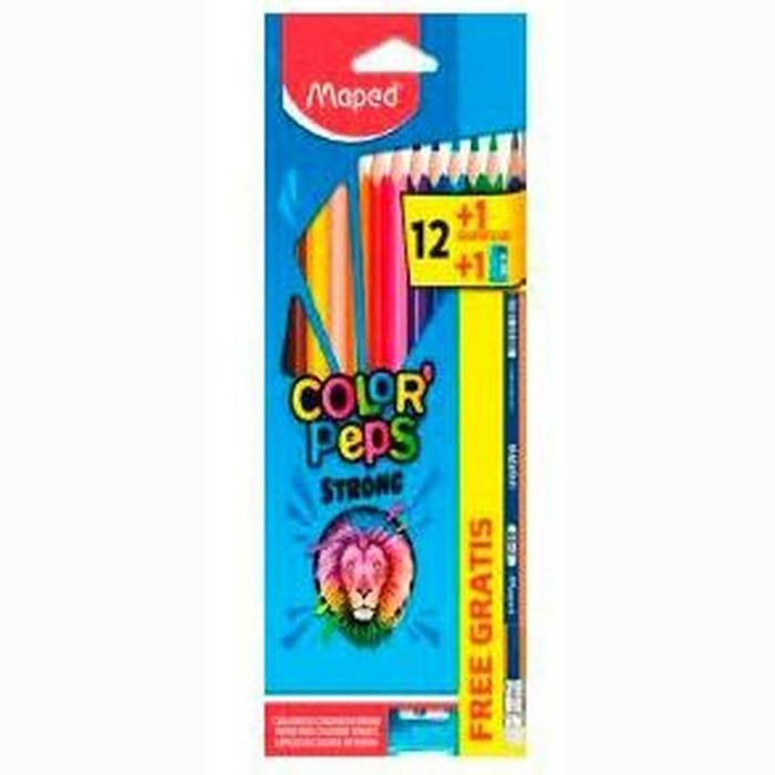 Lápices de colores Maped Color' Peps Strong Multicolor (12 Unidades) 1
