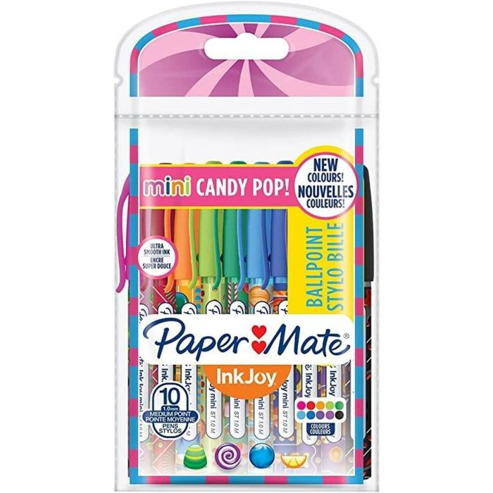 Set de Bolígrafos Paper Mate Mini Candy Pop Multicolor 1 mm (2 Unidades) 1