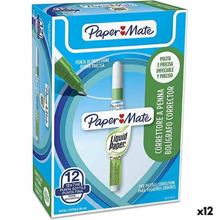 Corrector Líquido Paper Mate NP10 12 Piezas 7 ml (12 Unidades) Corrector Líquido Paper Mate NP10 12 Piezas 7 ml (12 Unidades)