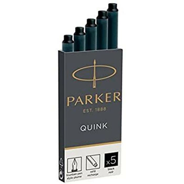 Recambio de tinta para pluma Parker Quink Negro (20 Unidades) 1