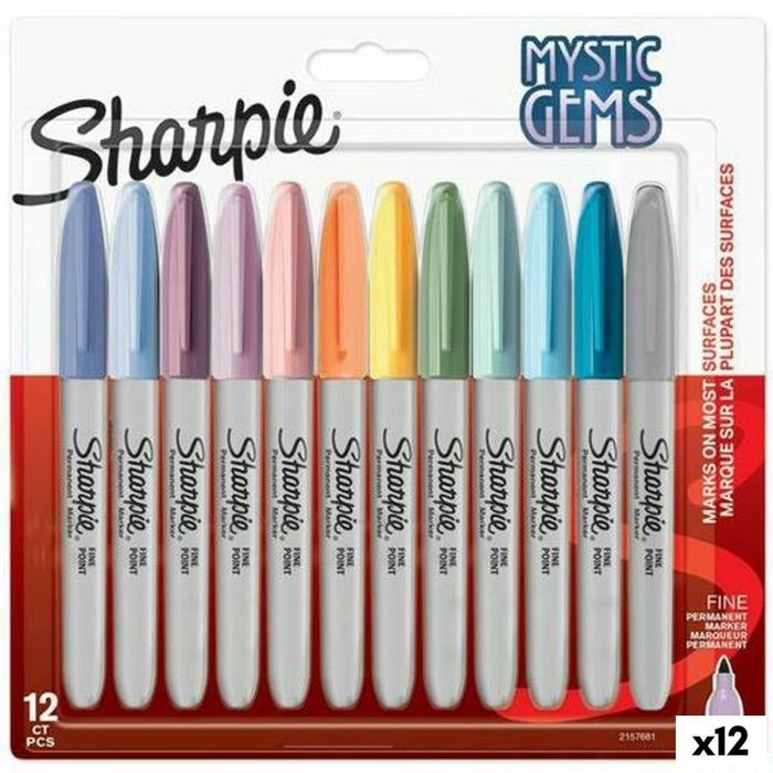 Set de Rotuladores Sharpie Mystic Gems Multicolor 12 Piezas (12 Unidades) 