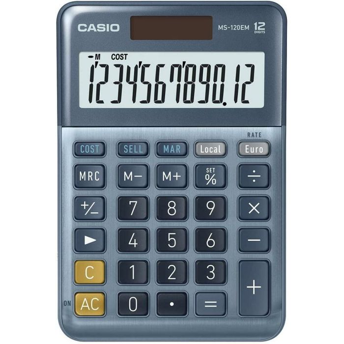 Calculadora Casio MS-100EM Azul (10 Unidades) 1