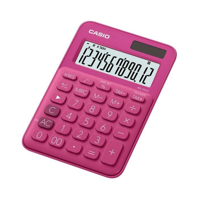 Calculadora Casio MS-20UC Fucsia 2,3 x 10,5 x 14,95 cm (10 Unidades) 1