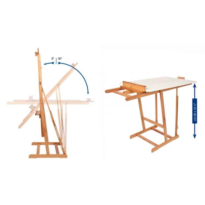 Caballete MABEF M80 54 x 61 x 160 cm Marrón Madera de haya 2