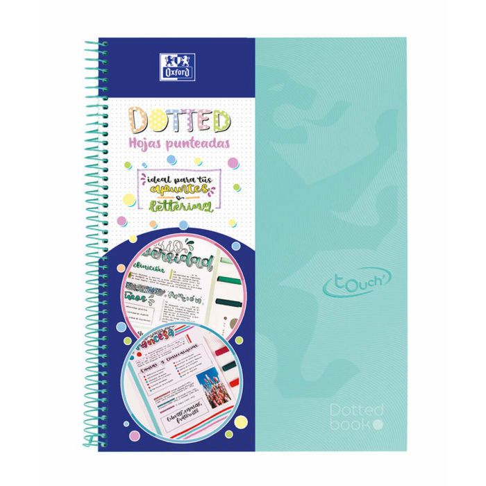 Cuaderno Oxford Europeanbook 0 School Touch Puntos Menta A4 80 Hojas (5 Unidades) 1