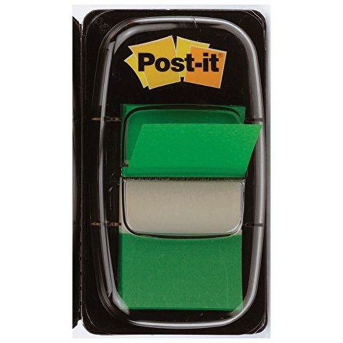 Notas Adhesivas Post-it Index 25 x 43 mm Verde (3 Unidades) 1