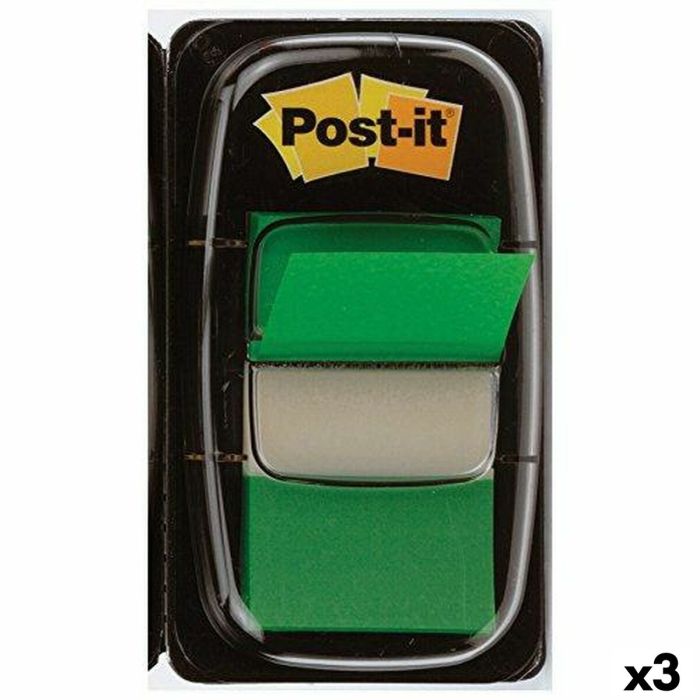 Notas Adhesivas Post-it Index 25 x 43 mm Verde (3 Unidades)