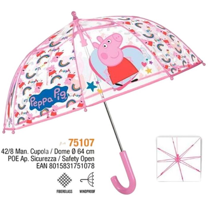 Paraguas Peppa Pig Perletti Fibra de Vidrio Ø 64 cm Infantil 1