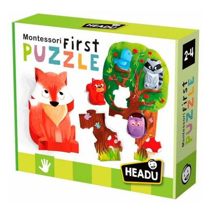 Puzzle HEADU Montessori Bosque (4 Unidades) 1
