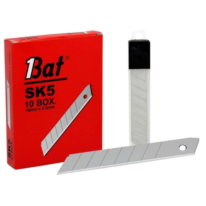 Cuchilla Bat SK5 Cúter 18 mm (10 Unidades) 1