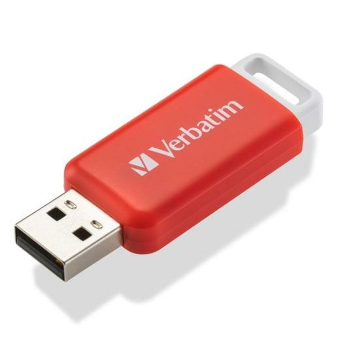 Memoria USB Verbatim V Databar Rojo 16 GB 1