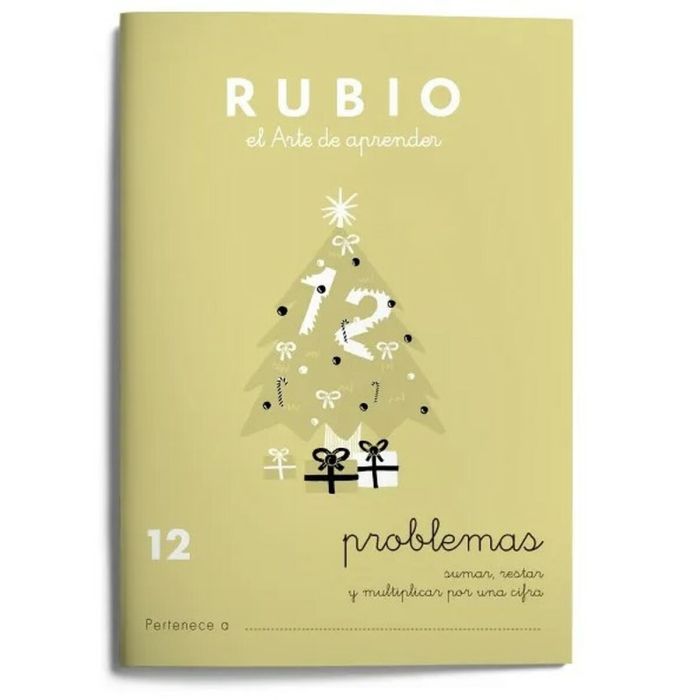 Cuaderno de matemáticas Rubio Nº12 A5 Español 20 Hojas (10 Unidades) 1
