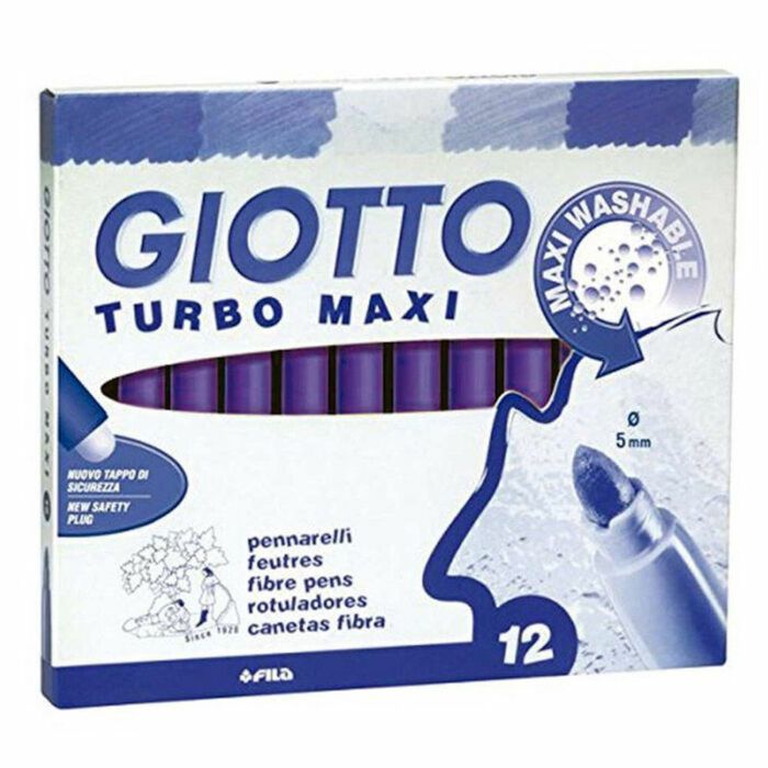 Set de Rotuladores Giotto Turbo Maxi Violeta (5 Unidades) 1
