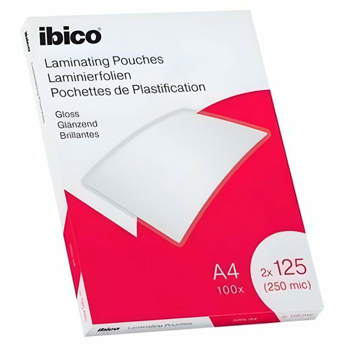 Láminas para Plastificar Ibico A4 0,25 mm Brillo (10 Unidades) 1