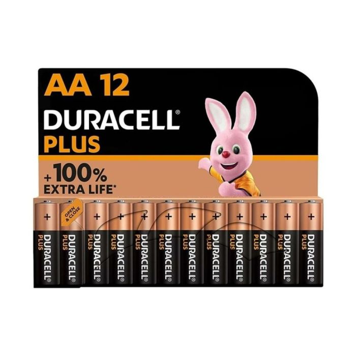 Pilas Alcalinas DURACELL Plus 1,5 V LR06 (12 Unidades) 1