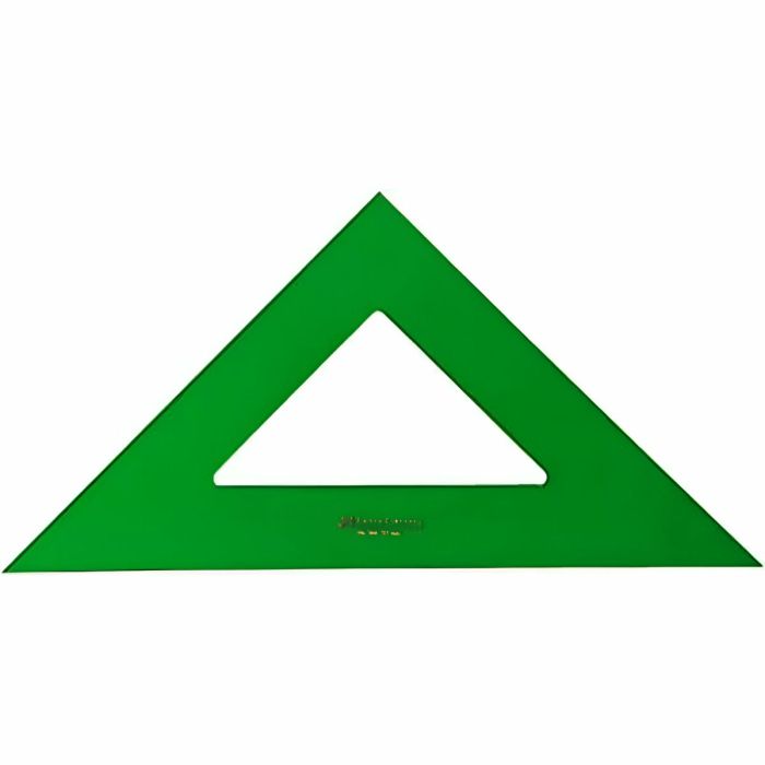 Escuadra Faber-Castell Verde 25 cm (5 Unidades) 1