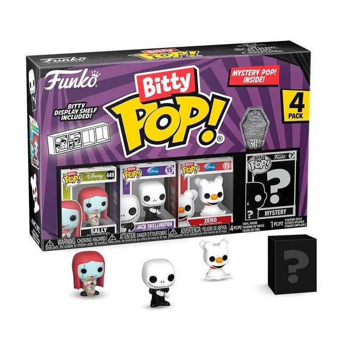 Blister 4 figuras Bitty POP Disney Pesadilla Antes de Navidad Sally 2 Blister 4 figuras Bitty POP Disney Pesadilla Antes de Navidad Sally 2