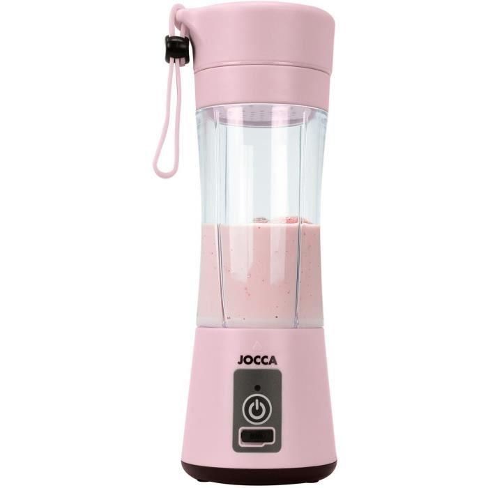 Licuadora portátil - JOCCA - SWEET - 380 ml - 2000 mAh - Con cable USB - Rosa 3 Licuadora portátil - JOCCA - SWEET - 380 ml - 2000 mAh - Con cable USB - Rosa 3