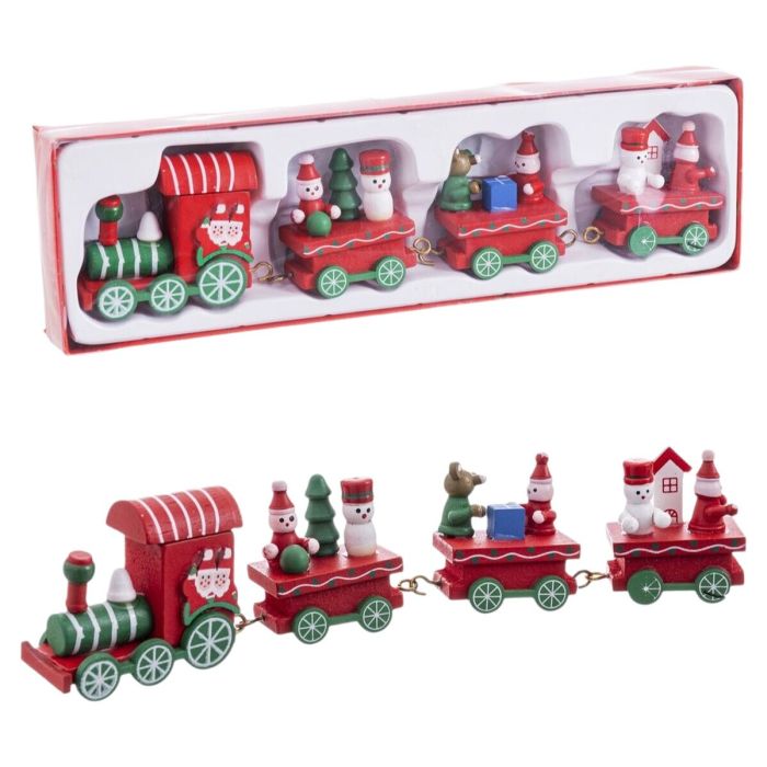 Adorno Navideño Multicolor Tren 25,5 X 7,5 X 3 CM 1