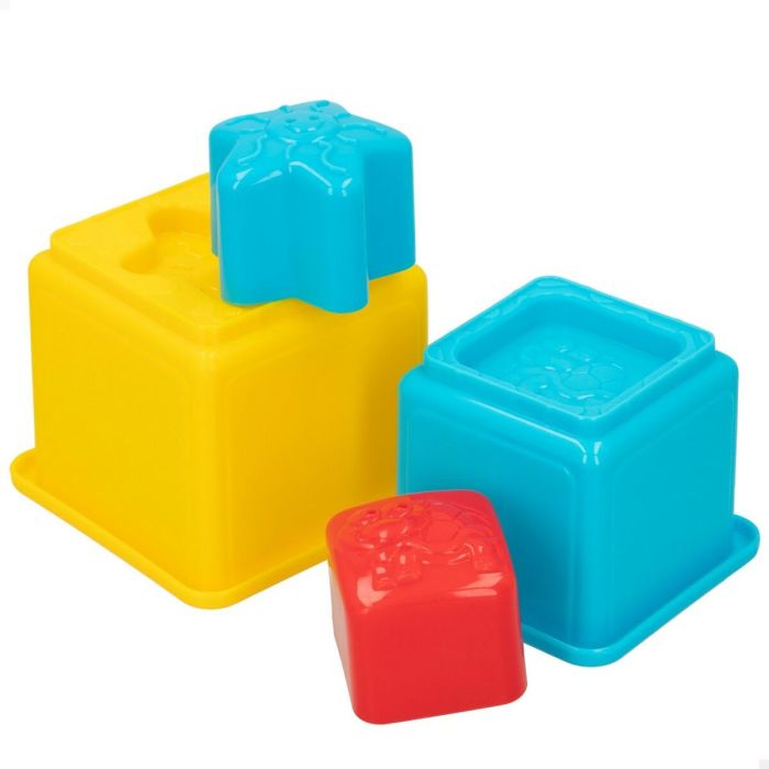 Bloques Apilables PlayGo 10,5 x 9 x 10,5 cm 16 Piezas 4 Unidades 3