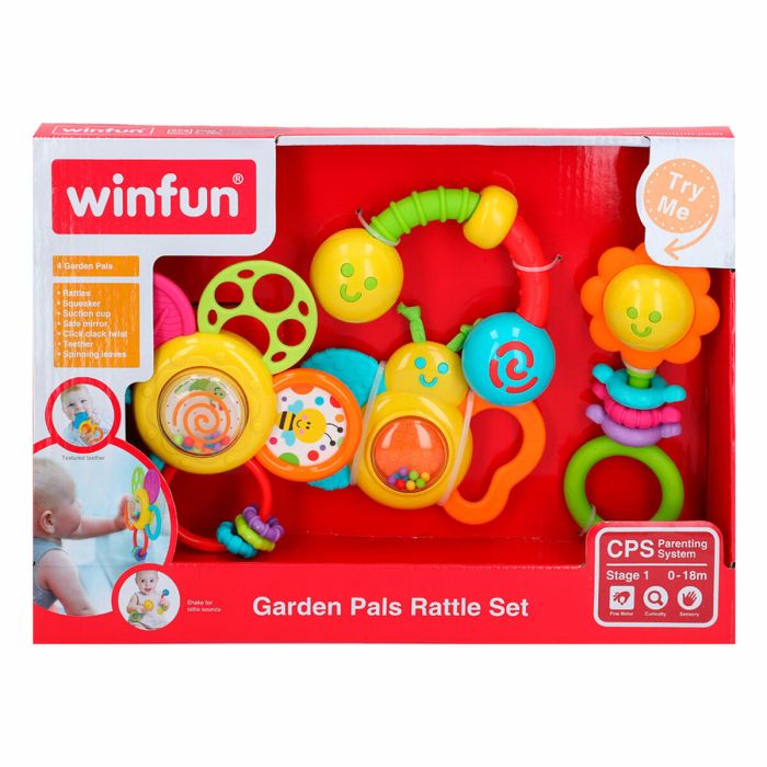 Set de sonajeros Winfun 4 Piezas 16 x 16 x 4,5 cm (6 Unidades) 1