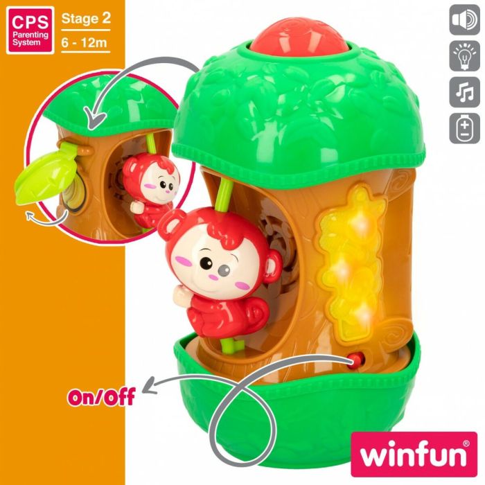Juguete Interactivo para Bebés Winfun Mono 11,5 x 20,5 x 11,5 cm (6 Unidades) 5