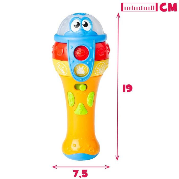 Micrófono de juguete Winfun 7,5 x 19 x 7,8 cm (6 Unidades) 1