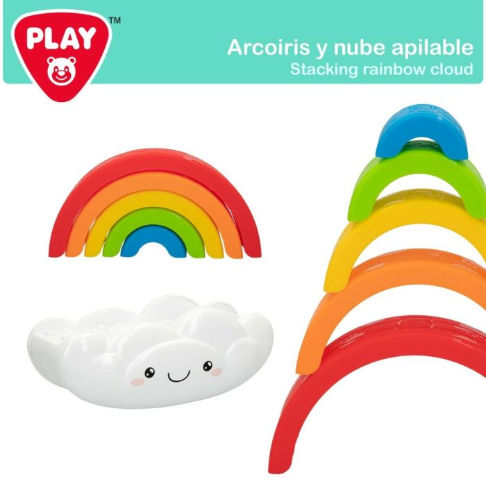 Juego de Habilidad para Bebé PlayGo Arcoíris 6 Piezas 21,5 x 16 x 8,5 cm (6 Unidades) 5