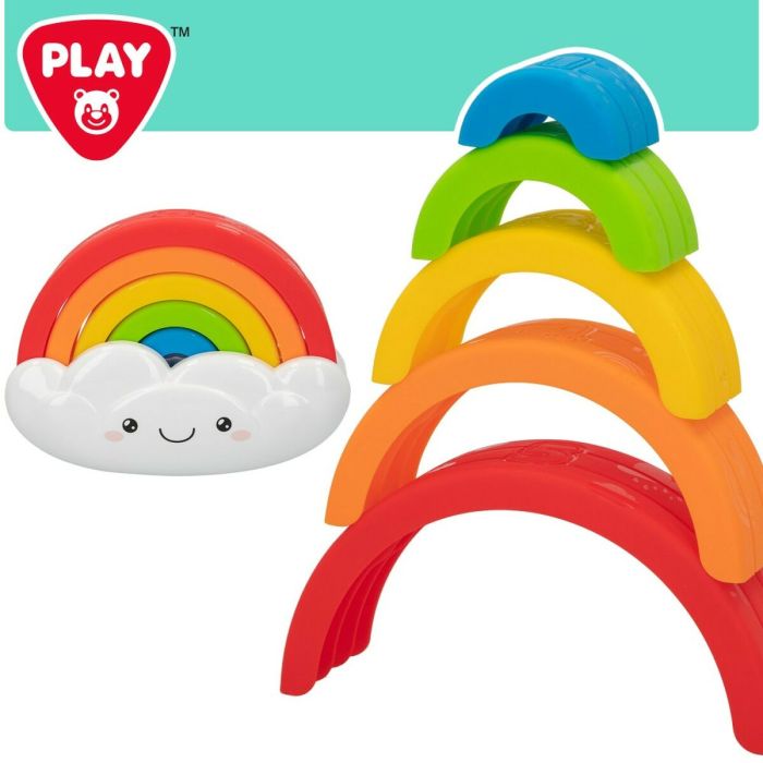 Juego de Habilidad para Bebé PlayGo Arcoíris 6 Piezas 21,5 x 16 x 8,5 cm (6 Unidades) 3